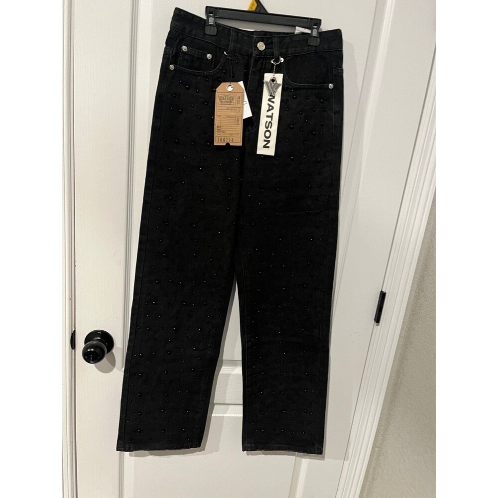 New Watson Studio Black Pearl Accent Jeans – Size 28 Retail $150